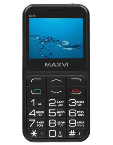 Мобильный телефон MAXVI B231ds (Black, Р)