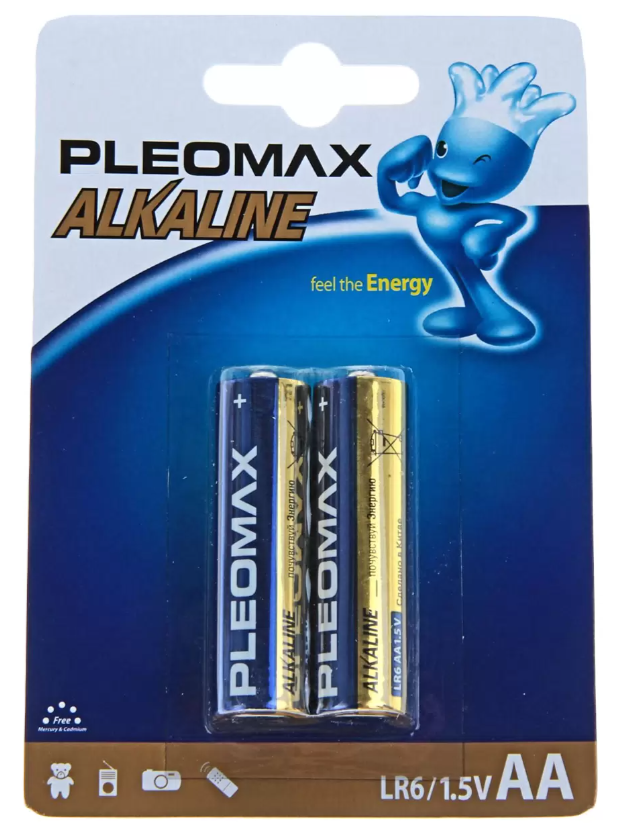 Батарейки Samsung Pleomax LR6 BL2 AA