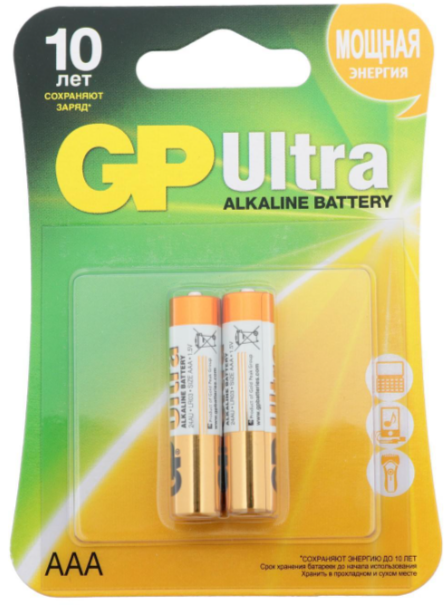 Батарейки GP G-TECH Ultra LR3 BL2 AAA