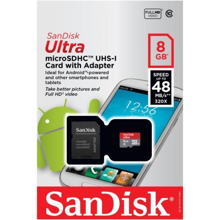 Карта памяти microsd sandisk 64gb