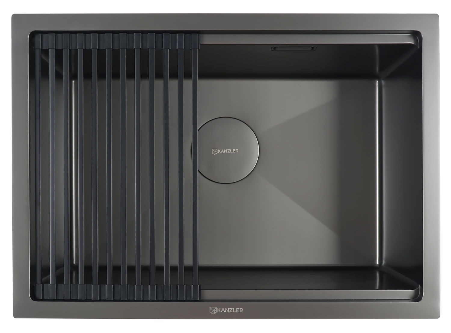 KANZLER  Мойка KAS UTM 600*435 MATTE BLACK PVD