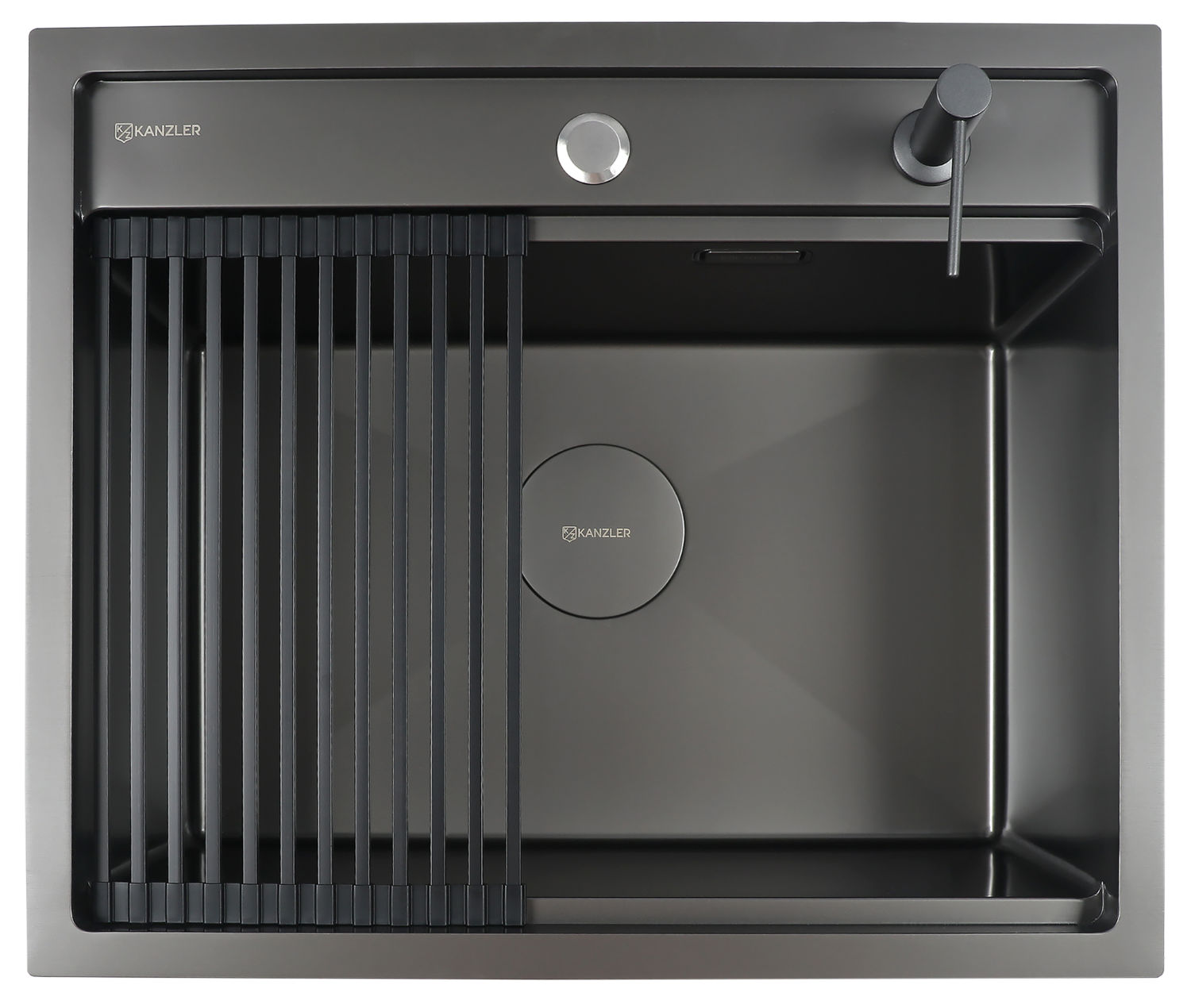 KANZLER Мойка KAS 600*505 MATTE BLACK PVD