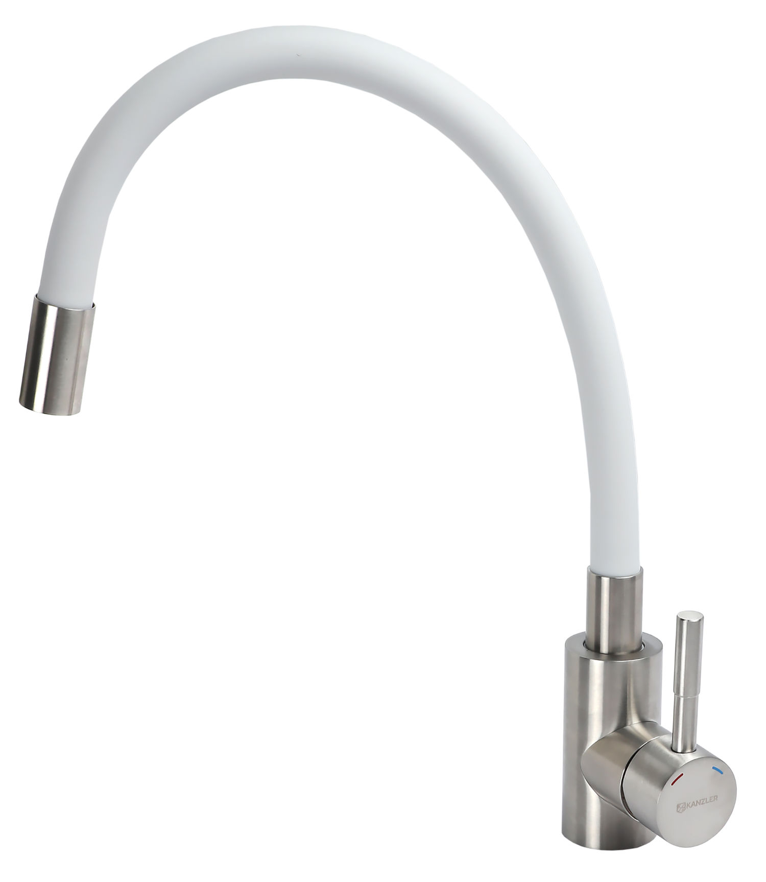 Кухонный смеситель KANZLER KAF 43030-21 SATIN/WHITE