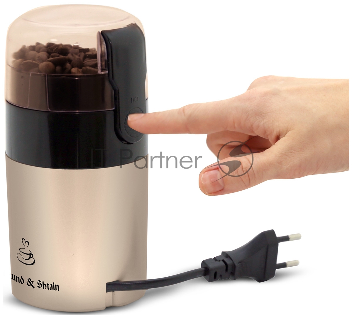 Кофемолка Zigmund & Shtain ZCG-08 150 Вт, 40 г, коричневый
