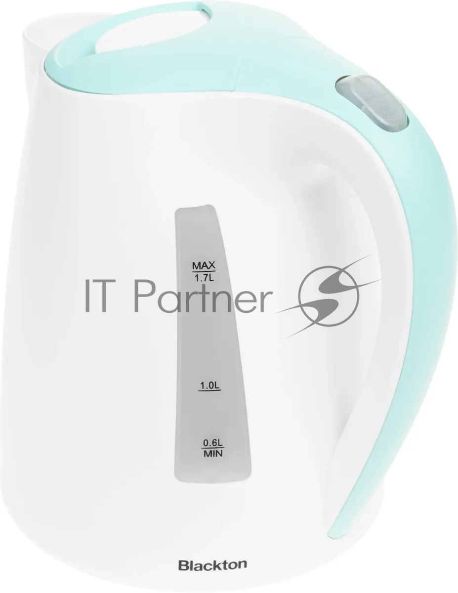 Чайник электрический Blackton Bt KT1702P белый/зеленый, 1.7 л, 2200 Вт, скрытый нагревательный элемент