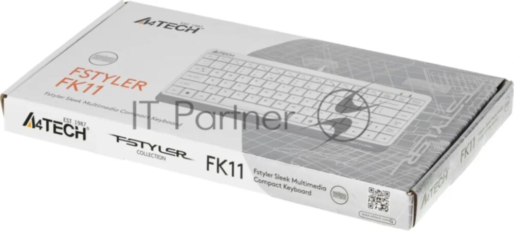 Клавиатура проводная A4Tech Fstyler FK11 USB белый