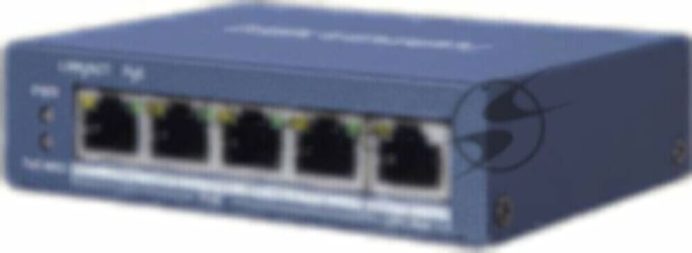 Коммутатор Hikvision DS-3E0505P-E 1x100Mb 4G 4PoE+ 60W неуправляемый