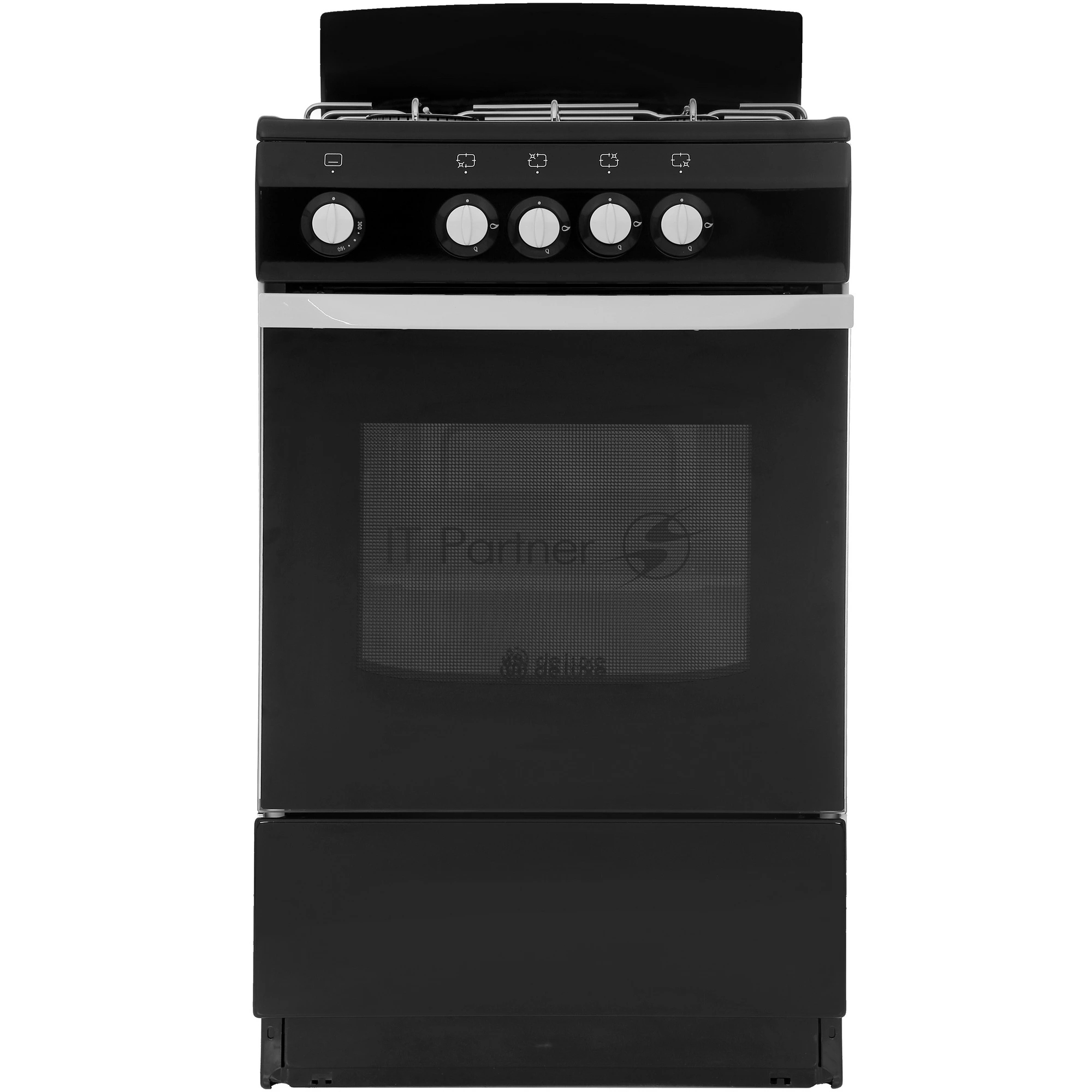 Плита газовая DeLuxe 5040.38 г (щиток) черный