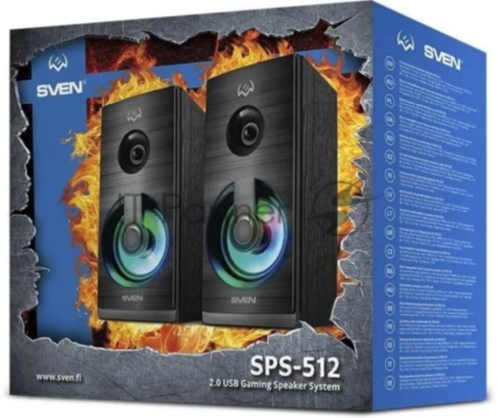 Акустическая система SVEN SPS-512 2.0 черные