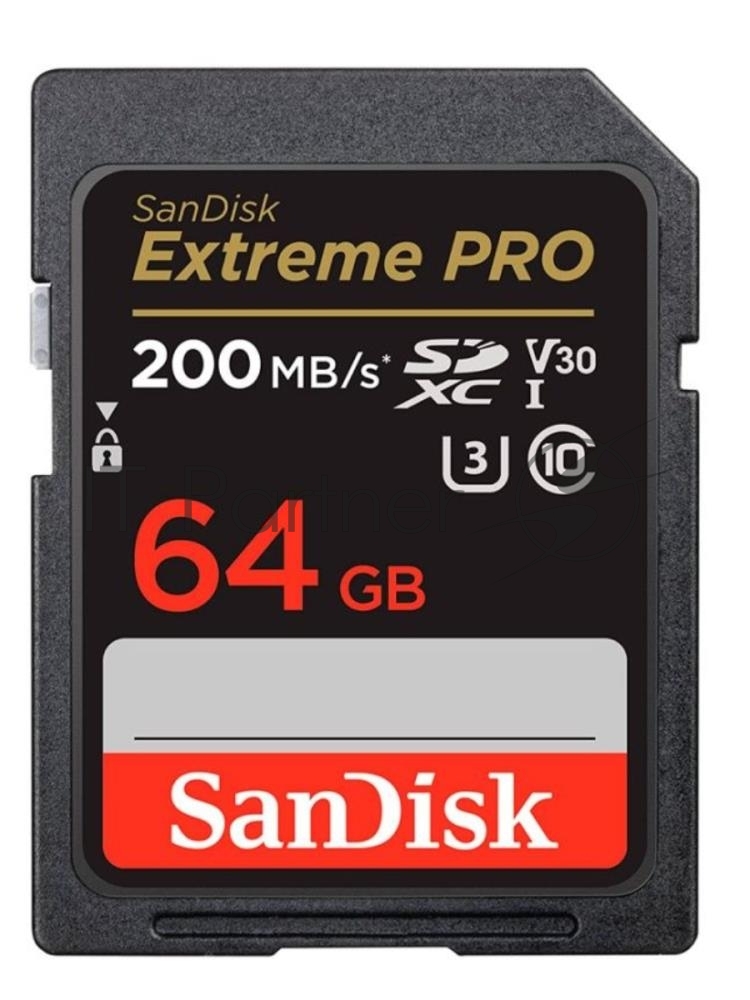 Флеш карта SanDisk Extreme PRO 64GB SDXC Memory Card 200MB/s
