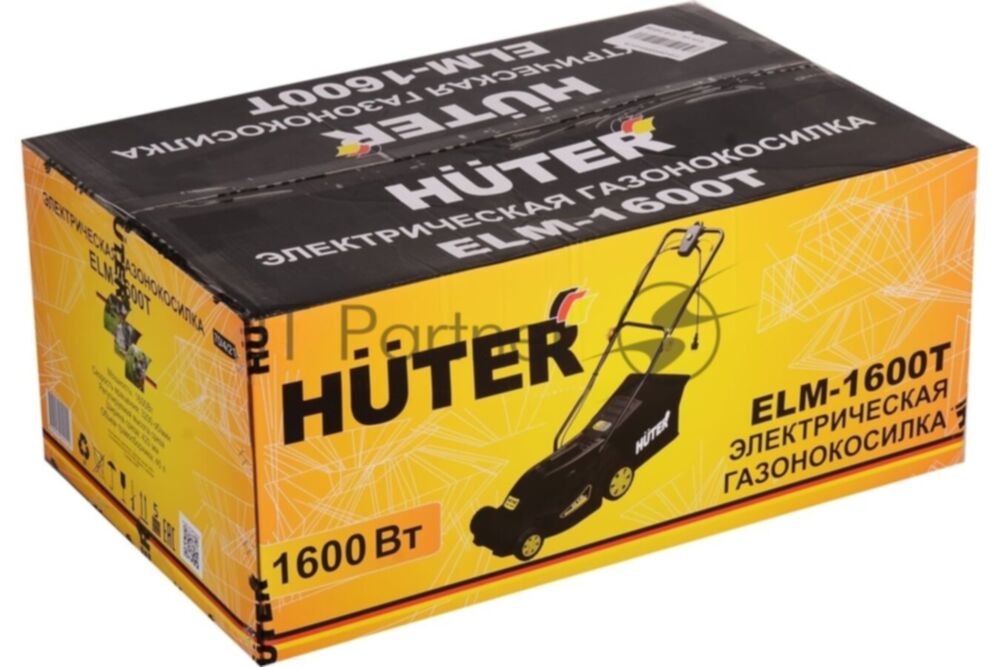 Газонокосилка электрическая Huter ELM-1600T, от сети, 1600 Вт