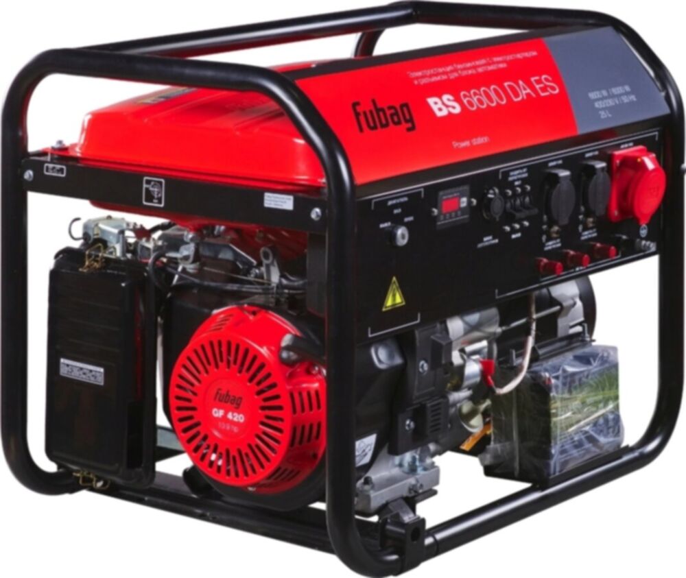 Электрогенератор бензиновый FUBAG BS 6600 DA ES, 6 кВт, 78 дБ 90 кг