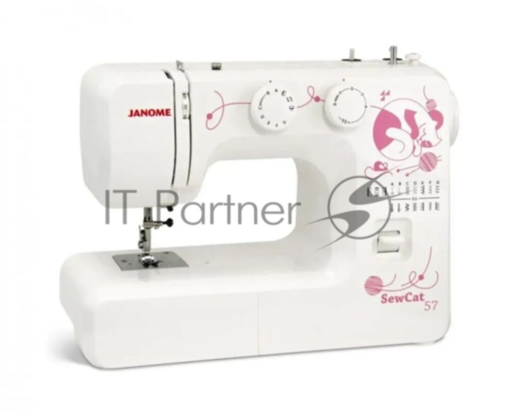 Швейная машина Janome Sew Cat 57 белый/рисунок