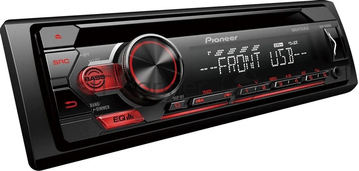 Автомагнитола Pioneer DEH-S1150UB, 1 DIN, CD, USB Type-A, AUX, пульт ДУ