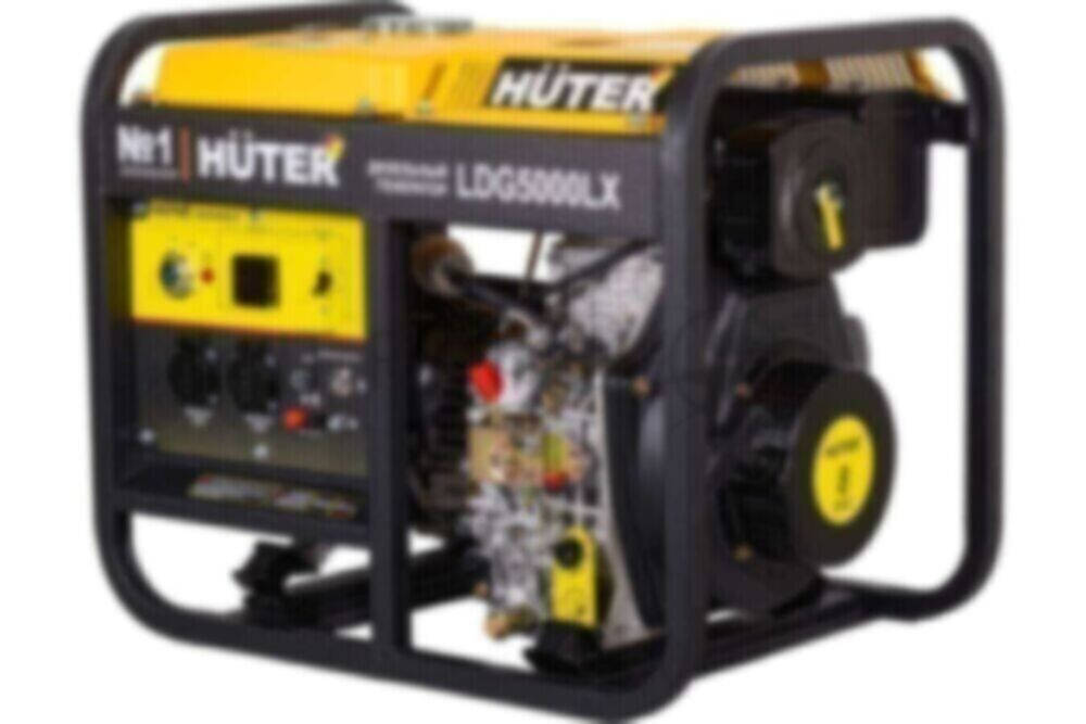 Электрогенератор дизельный Huter LDG 5000LX, 3.3 кВт, 82 дБ, 79 кг