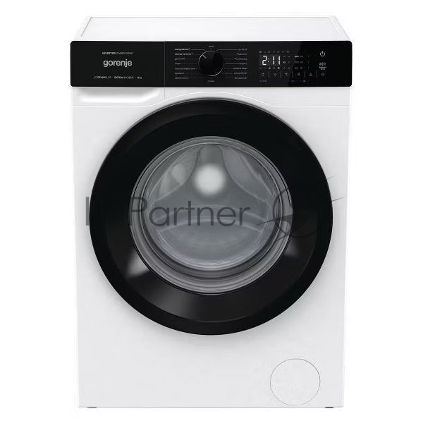 Стиральная машина Gorenje WNHA62SAS белый, загрузка фронтальная 6 кг, 1200 об/мин, класс A