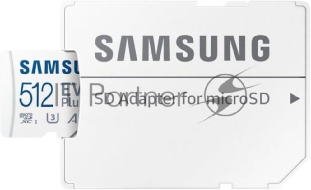 Флеш карта microSDXC 512Gb Samsung MB-MC512SA/EU EVO Plus + adapter