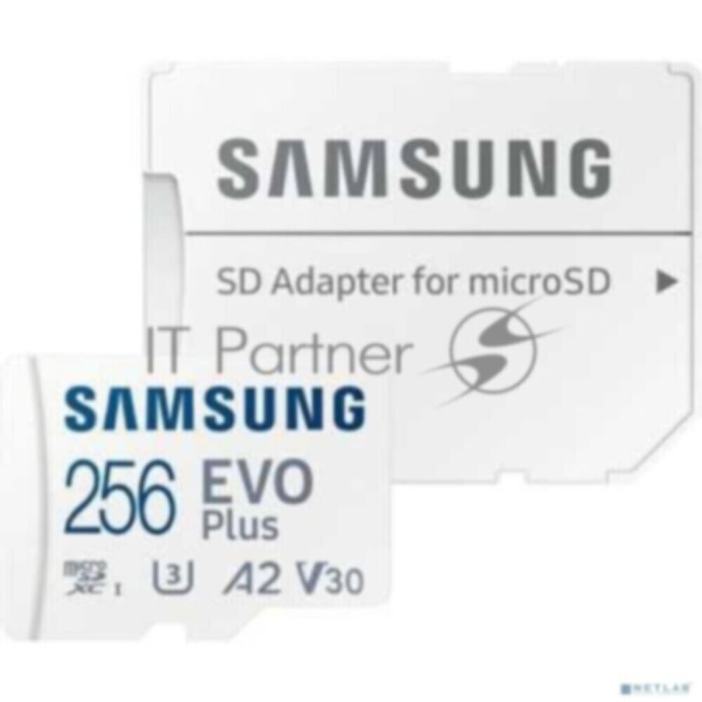 Флеш карта microSDXC 256Gb Samsung EVO Plus (R/W 160/90 Mb/s, adapter) (MB-MC256SA/APC)