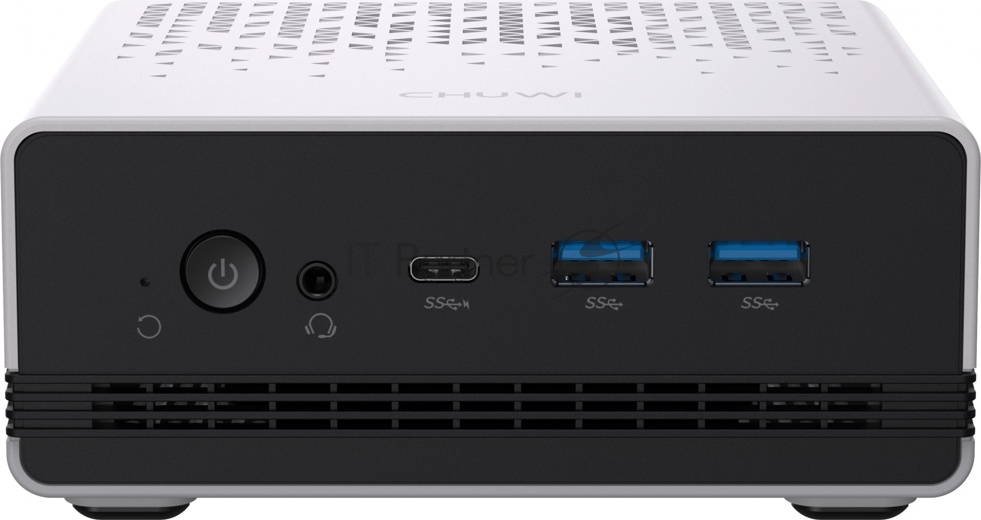 Мини ПК Chuwi UBox Ryzen 5 6600H (3.3) 16Gb SSD 512Gb 660M Win11Pro 2x2.5GbitEth WiFi BT 90W белый/черный