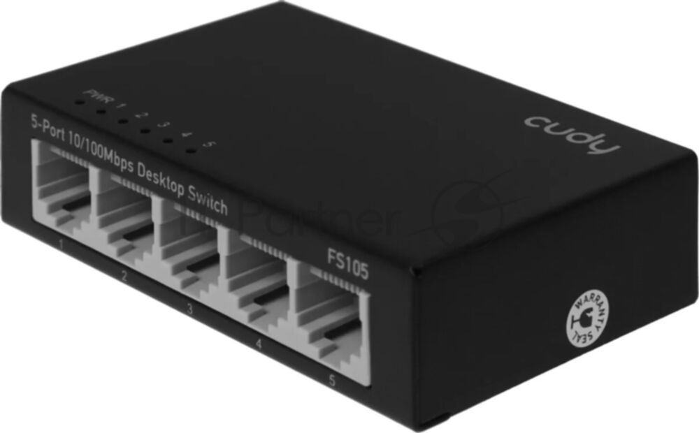 Коммутатор Cudy FS105, 5×100 Мбит/с, неуправляемый