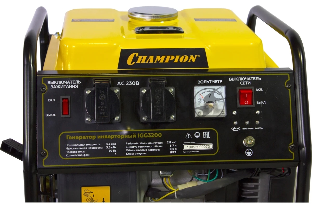 Генератор Champion IGG3200 3.5кВт