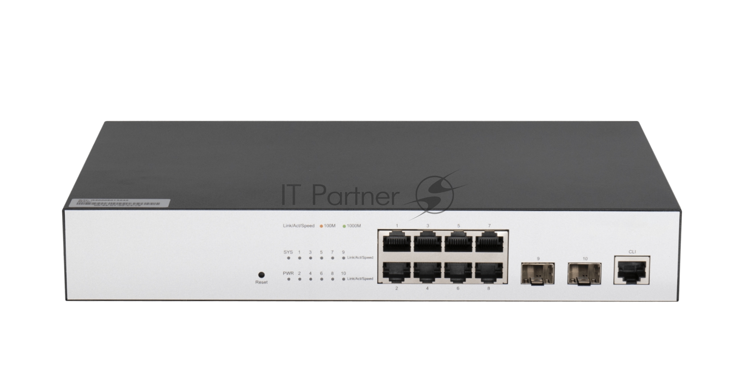 Коммутатор GIGALINK GL-SW-G201-10, 8×1 Гбит/с + 2×1 Гбит/с SFP, управляемый