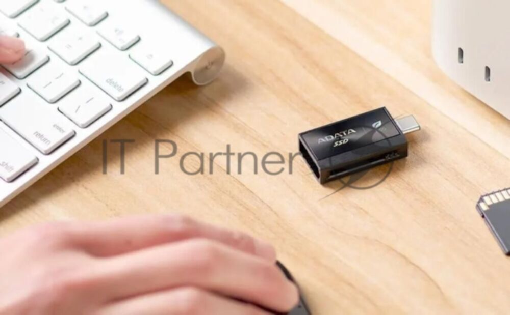 Внешний SSD ADATA SC730, 1TB, USB 3.2 Gen 2 Type-A/Type-C, R/W 600/600, черный