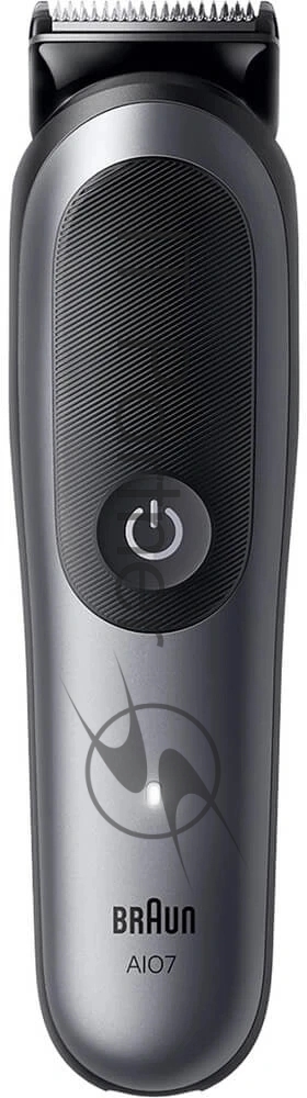 Триммер Braun AIO7560 серый (насадок в компл:10шт)