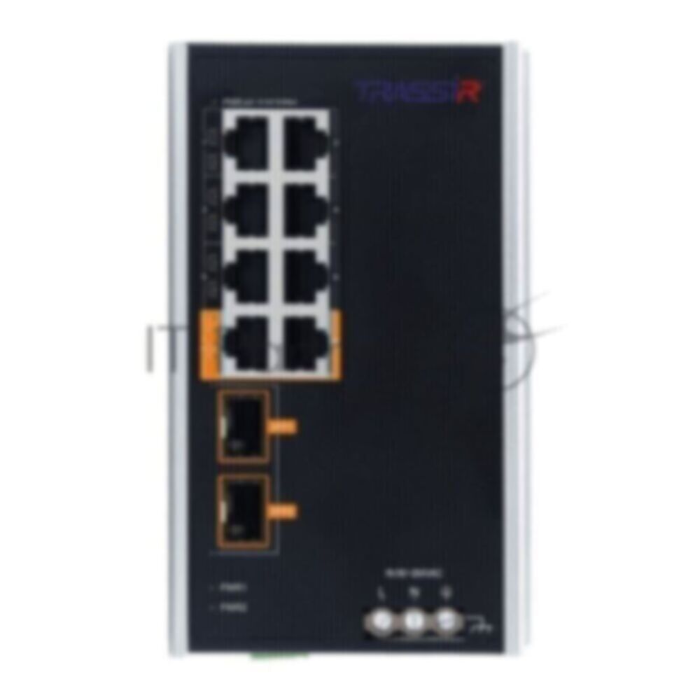 Неуправляемый промышленный коммутатор Trassir c 8 PoE портами TR-NS15102S-130-8POE