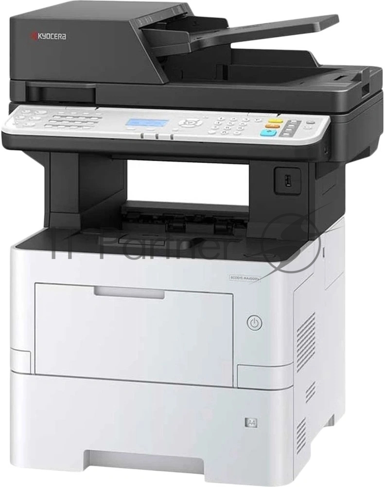 МФУ лазерное Kyocera ECOSYS MA4500x (Азия), (P/C/S, ч/б лазерный, A4, 45 стр/мин, 1200x1200 dpi, 1 Гб, USB 2.0, Network, лоток 500 л., Duplex, DADF, старт.тонер 6000 стр.)Ff
