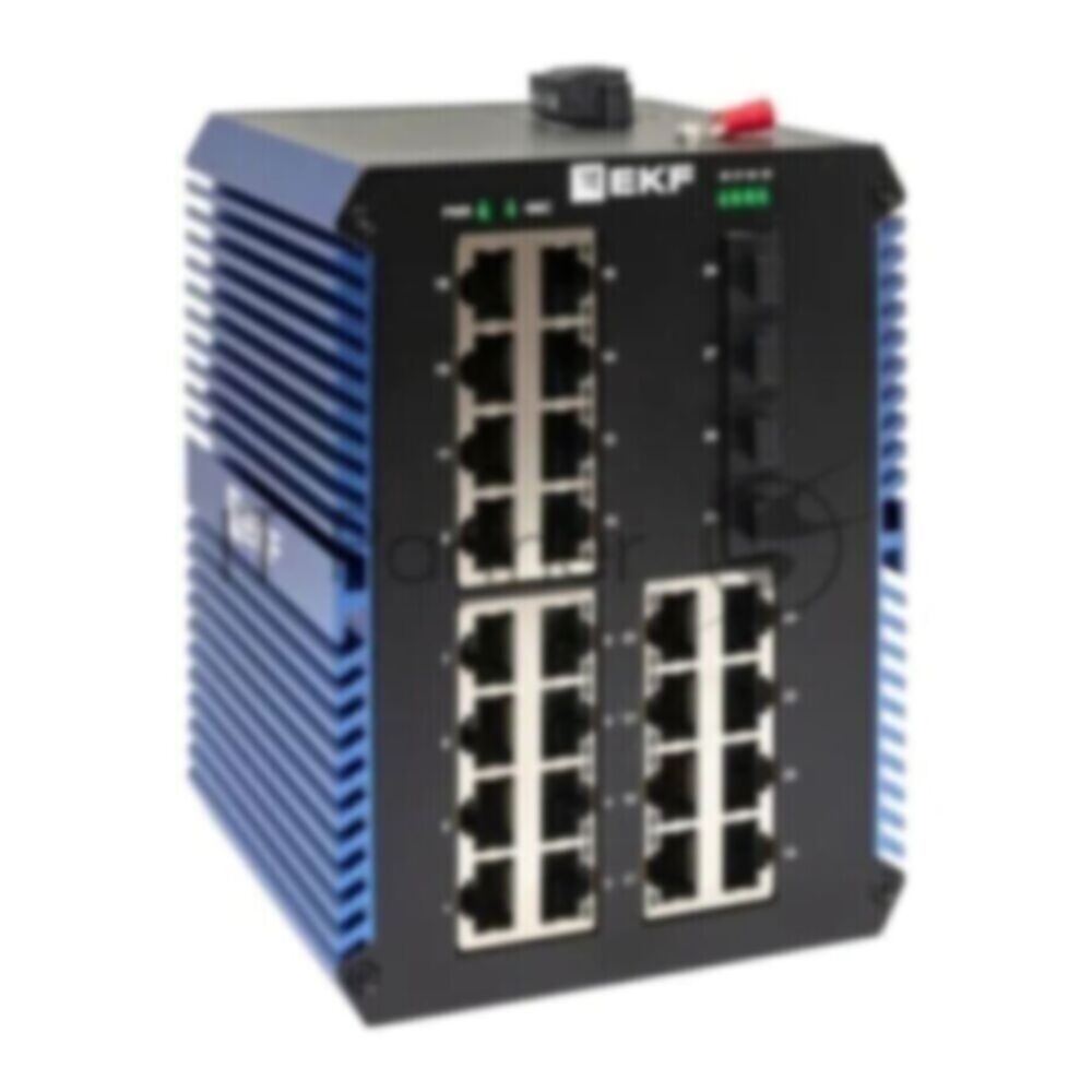 Промышленный неуправляемый коммутатор U-4GX/SFP-24GTP, 4 порта 1000Base-X SFP, 24 порта 10/100/1000Base-T(X) RJ45 c PoE, монтаж на динрейку TSX