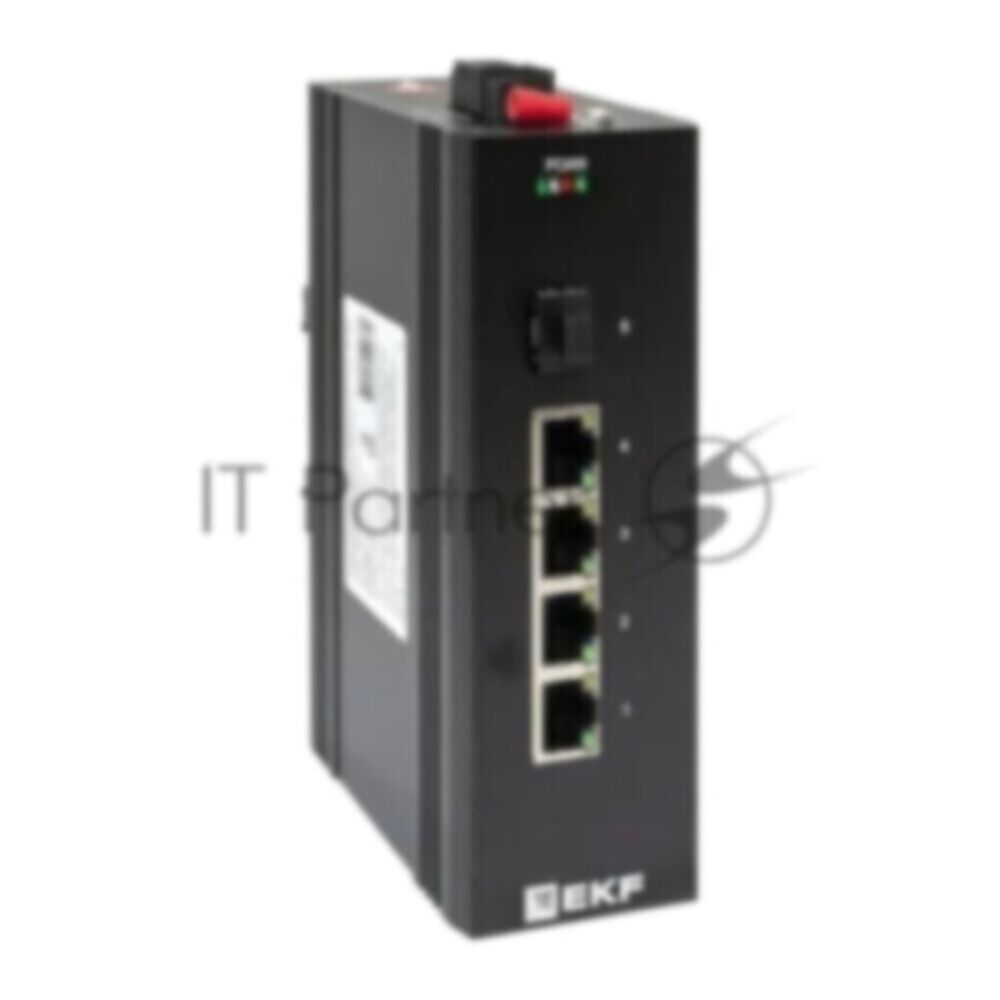 Коммутатор промышленный неуправляемый EKF TSX-U-1GX/SFP-4GTP U-1GX/SFP-4GTP 1 порт 1000Base-X SFP 4 порта 10/100/1000Base-T(X) RJ45 c PoE монтаж на DI