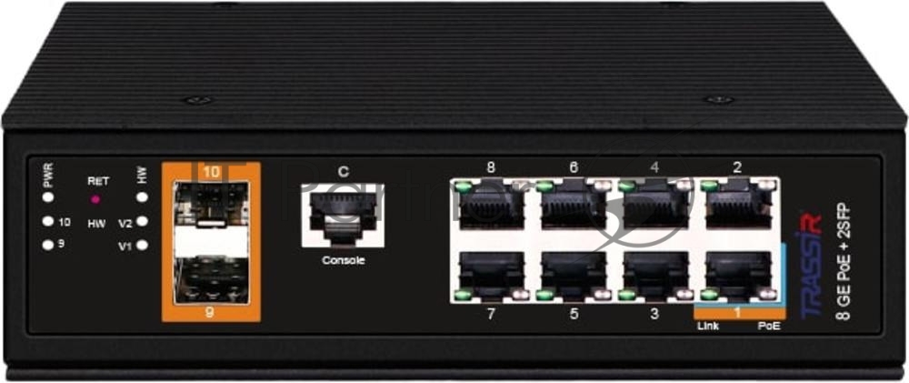 Коммутатор TRASSIR TR-NS25102S-300-8POE
