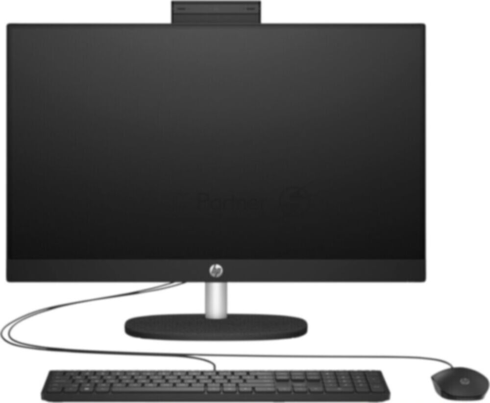 Моноблок HP 24-cr2055ci 23.8" Full HD U5 225U (1.7) 8Gb SSD512Gb Iris Xe без ОС GbitEth WiFi BT 90W клавиатура мышь Cam черный 1920x1080