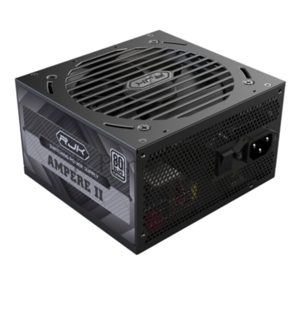 Блок питания Raijintek AMPERE II 1200, 1200W 80+ Platinum (ATX, 3.1, PCIe 5.1, Full-modular, 1x24(20+4)pin, 2x4+4-pin CPU, 3x6+2-pin PCIe, 1x12V(2x6), 10xSATA3, 5xMolex, Active, 120x120mm, 150x140x86mm, APFC, black)