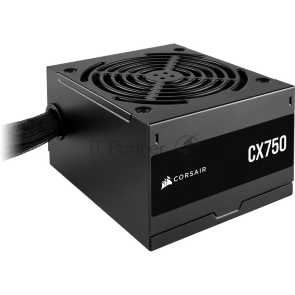 Блоки питания/ Power Supply Corsair CX750, Model RPS0146, 750W 80+ Bronze (ATX, 2.31, Non-modular, 1x24(20+4)pin, 1xCPU 8(4+4)pin, 2xPCIe*2 8(6+2)pin, 3xSATA3, 2xMOLEX4pin, Active, 120x120mm, 150x120x86mm, APFC, Power cable-EU, black)