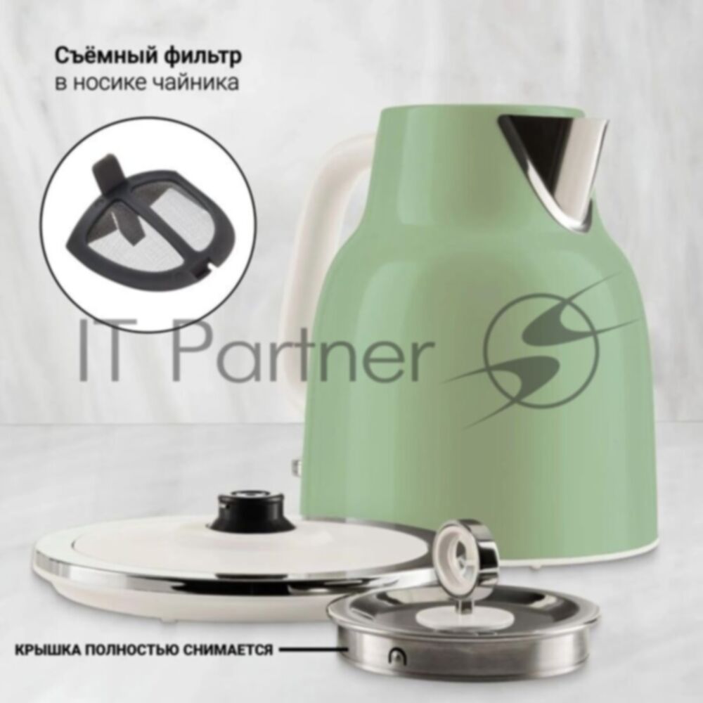 Чайник электрический TESLER KT-1760 GREEN