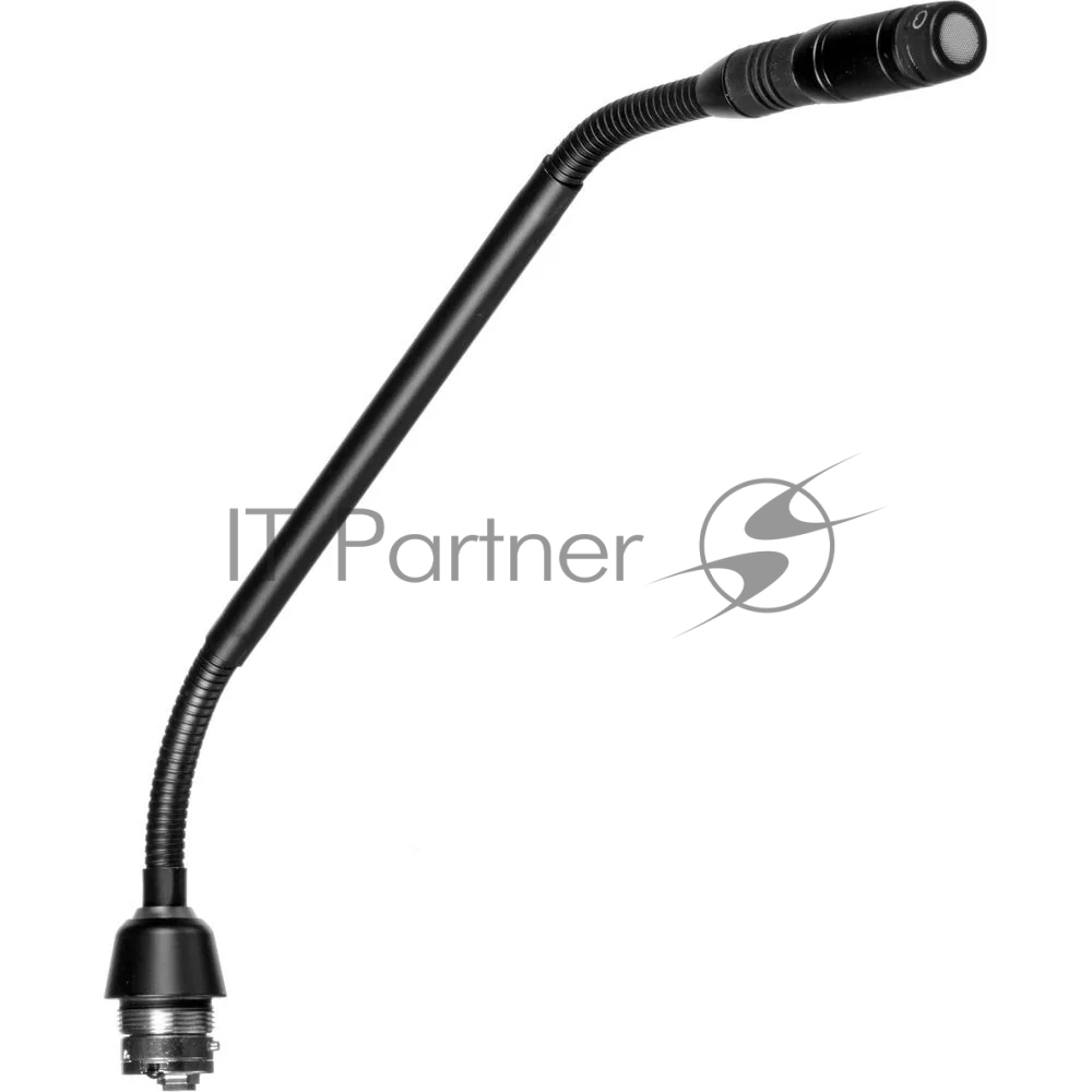 Конденсаторный микрофон SHURE [MX410LPDF/C] две гибкие секции, 6-контактный разъём, длина 25,4 см, двухцветный индикатор у основания, без предусилителя, кардиоида, ветрозащита в комплекте, цвет чёрный