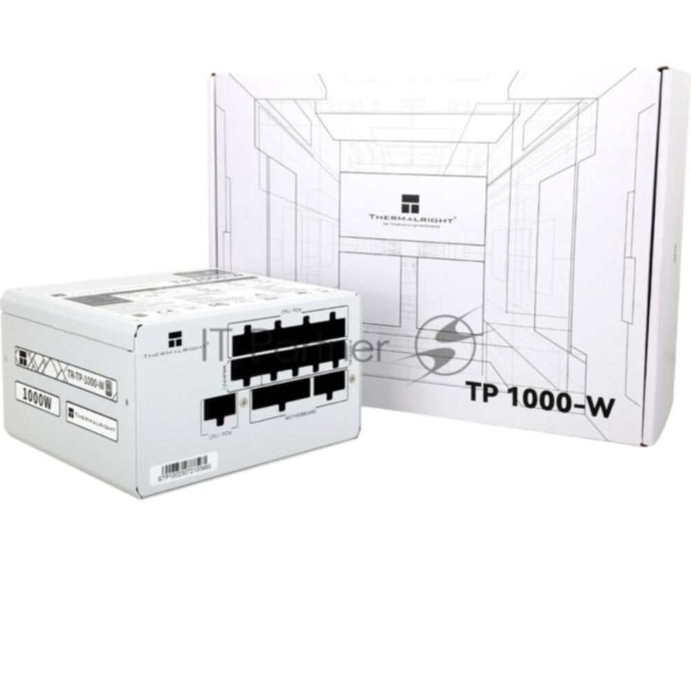 Блок питания Thermalright TR-TP1000-W, 1000Вт, 80+ Platinum, 120мм, модульный, белый