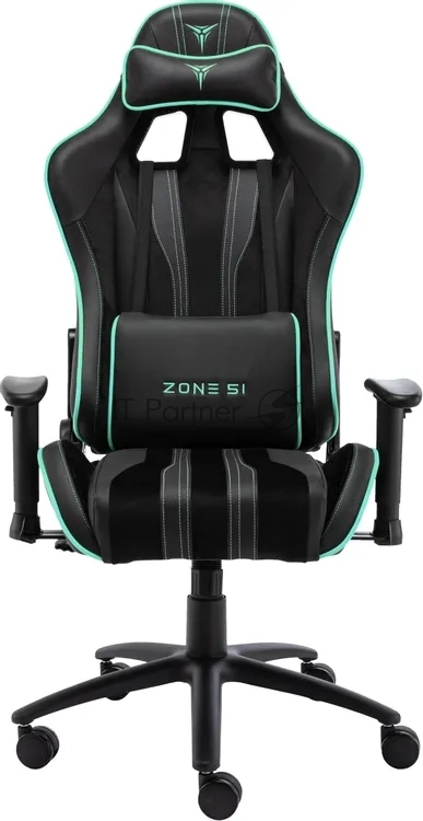 Кресло игровое Zone 51 Gravity экокожа/ткань с подголов. крестов. сталь