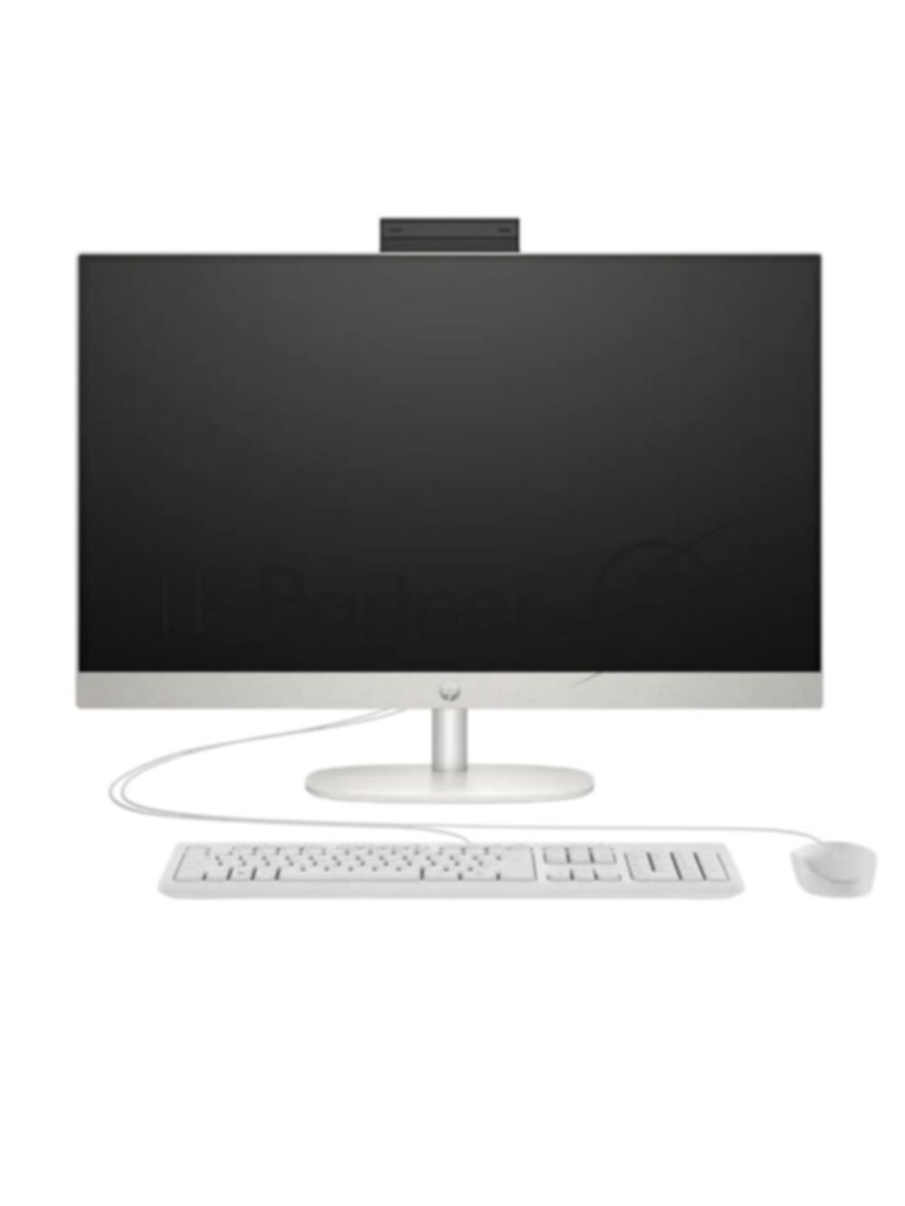Моноблок HP AIO 27-CR1005 27"(1920x1080 IPS)/Intel Core Ultra 5 125U(1.3Ghz)/16384Mb/512PCISSDGb/noDVD/Int:Intel Graphics/Cam/BT/WiFi/war 1y/SHELL WHITE/DOS + Eng kbd,  mouse