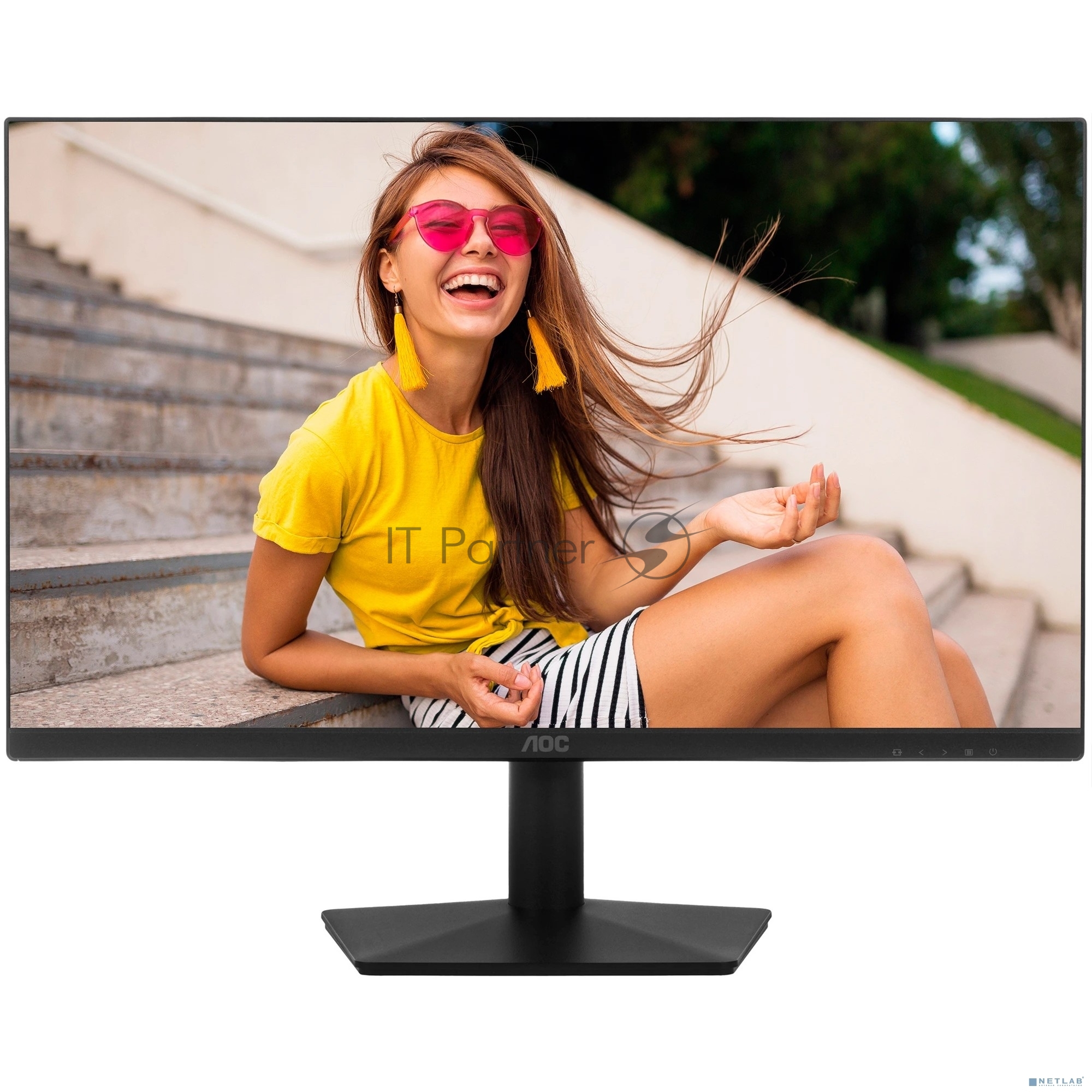 Монитор 23.8" AOC 24B15H3, IPS, 1920x1080, 1/4 ms, 120Hz, 250cd, VGA, HDMI, Tilt