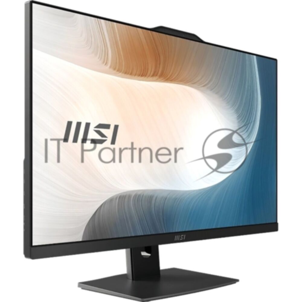 Моноблок/ MSI Modern AM242P 1MA-2407XRU   23.8"(1920x1080 IPS)/Intel Core 5 120U(1.4Ghz)/16384Mb/500SSDGb/noDVD/Int:Intel® Graphics/Cam/BT/WiFi/war 1y/4.65kg/Black/noOS + Wireless KB+M