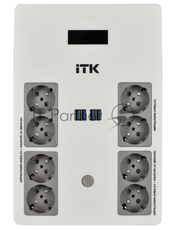 Источник бесперебойного питания ITK Electra EST8-800VA-1-001 480Вт 800ВА черный