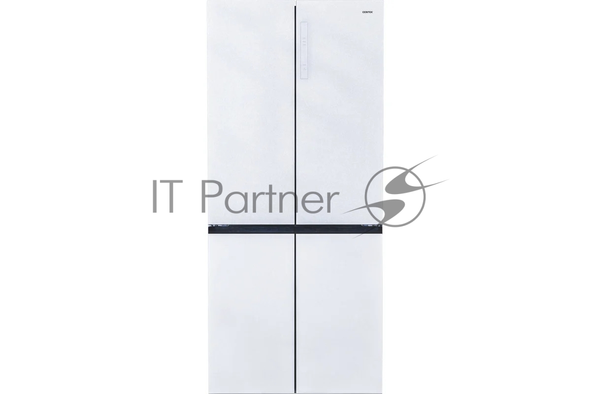 Холодильник Centek CT-1746 NF White Glass NF 600л (212л/388л) 833х668х1920мм, Стекло, 4 двери
