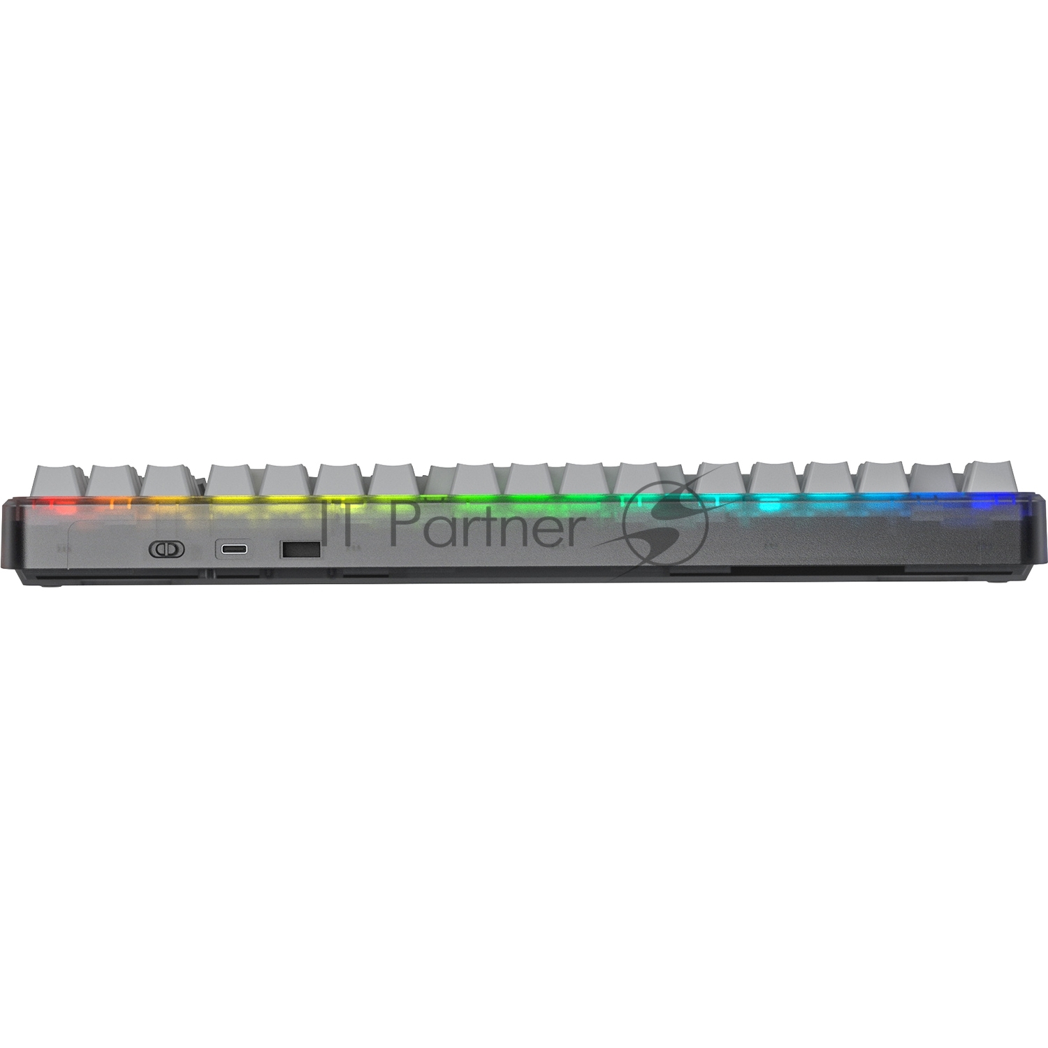 Беспроводная механическая клавиатура AULA F87 Серый градиент 3in1 Gradient Серый, символы на бок. грани, зеленые Reaper свитчи, РУС (Bluetooth, 2.4 Гц)
