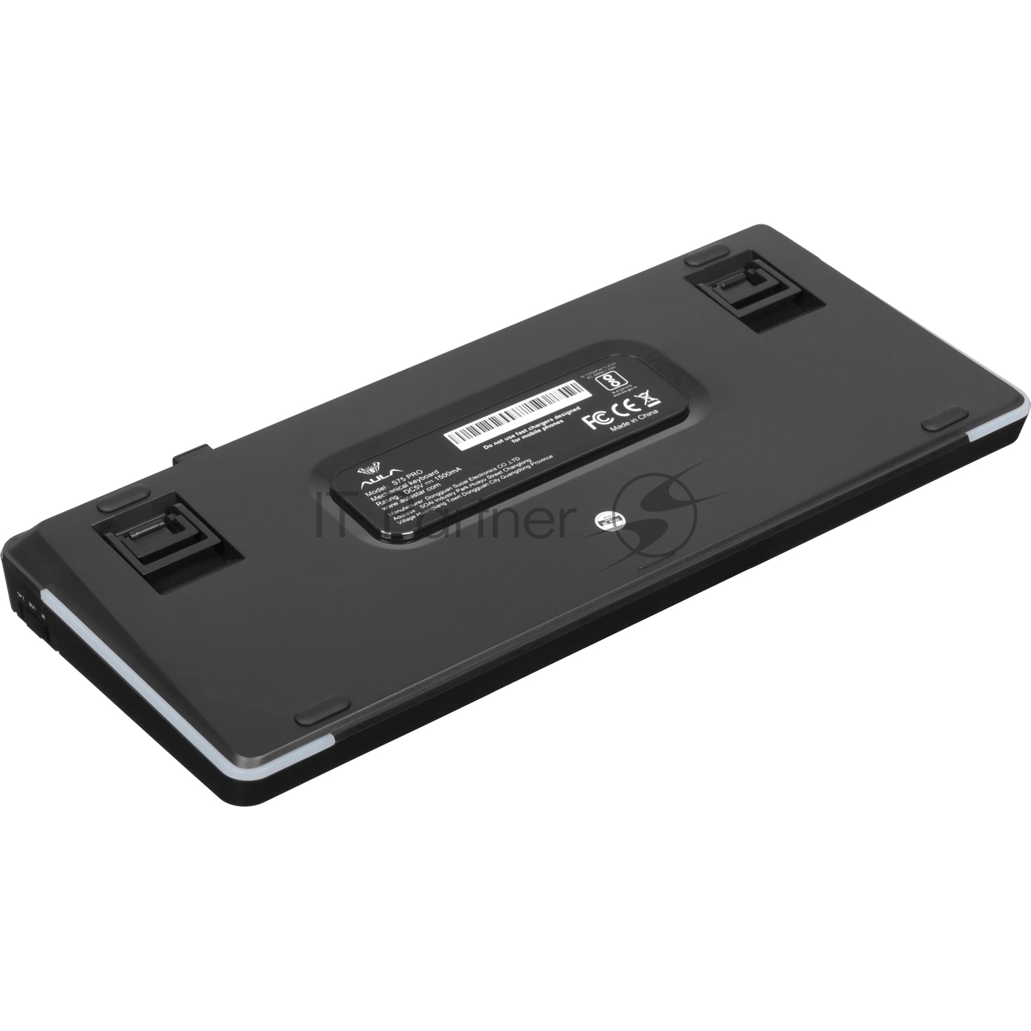 Беспроводная механическая клавиатура AULA S75 PRO Серый градиент, символы на бок. грани, зеленые Reaper свитчи, РУС (Bluetooth, 2.4 Гц)