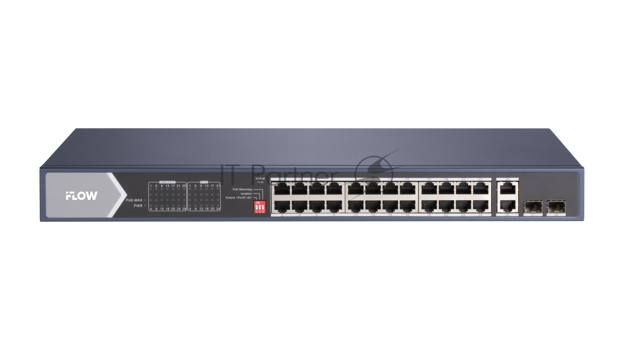 Коммутатор неуправляемый 24PORT 1000M POE F-SW-EU628HPOE-V IFLOW