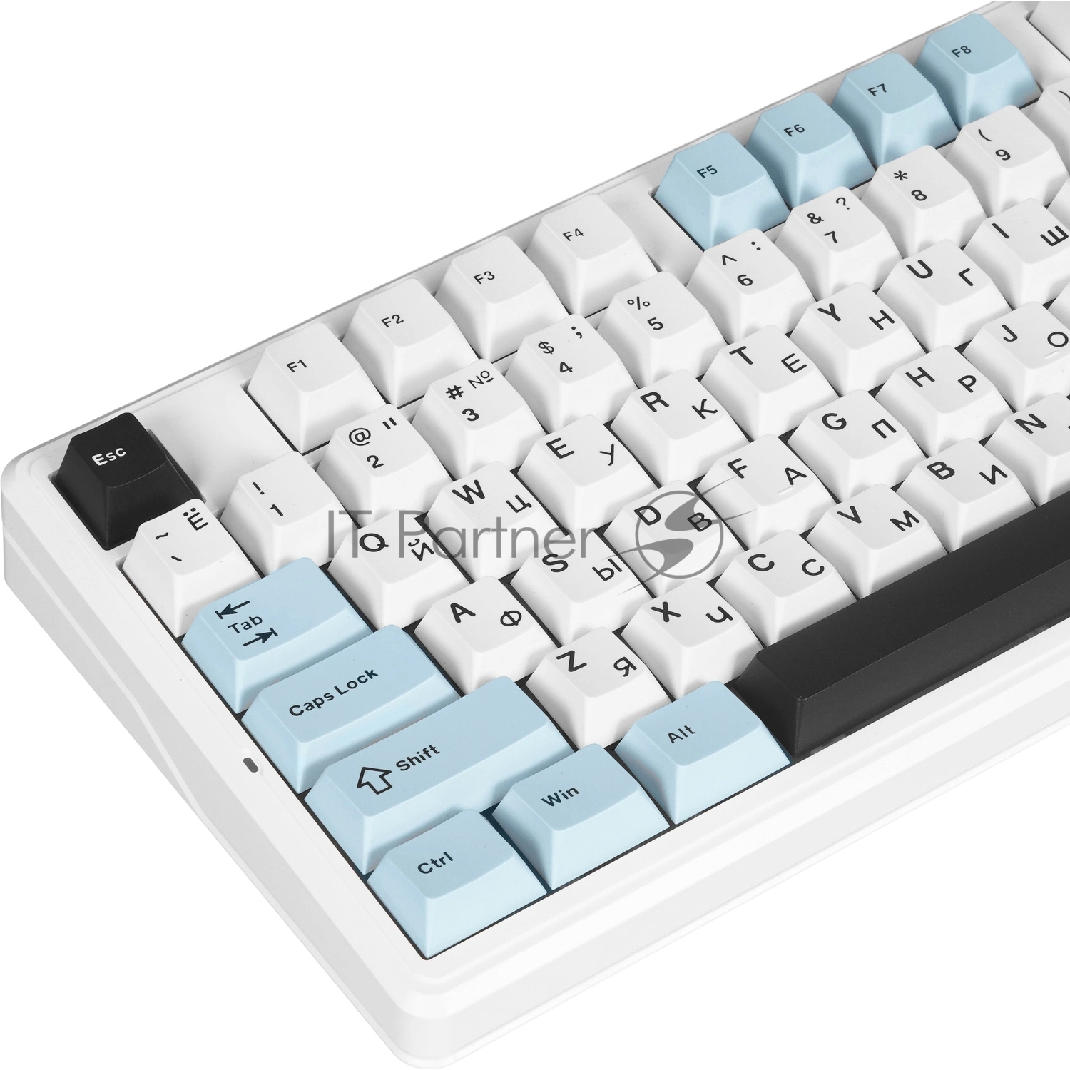 Беспроводная механическая клавиатура AULA F87Pro V2 Бело-сине-тёмно-пурпурный Star Vector свитчи РУС (Bluetooth, 2.4 Гц)