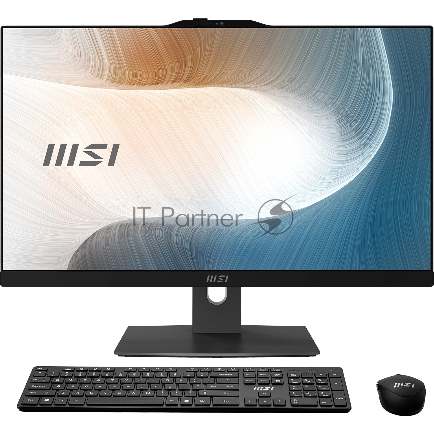 Моноблок MSI Modern AM242P 1M-2434XRU 23.8"(1920x1080 IPS)/Intel Core 3 100U(1.2Ghz)/16384Mb/512PCISSDGb/noDVD/Int:Intel® Graphics/Cam/BT/WiFi/war 1y/4.65kg/Black/noOS + Wireless KB+M